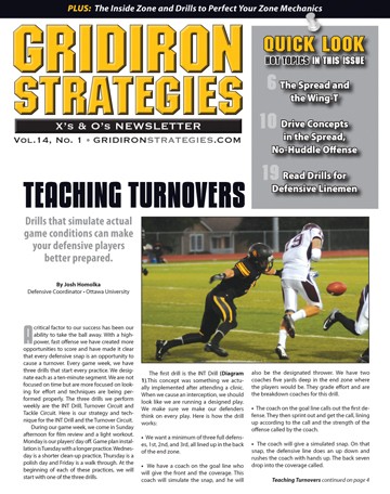 Gridiron Strategies Vol. 14, No. 1 cover